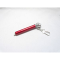 Red Tire Pressure Gauges with Key Clip Holder